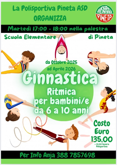 Corso in partenza GINNASTICA RITMICA PER BAMBINI